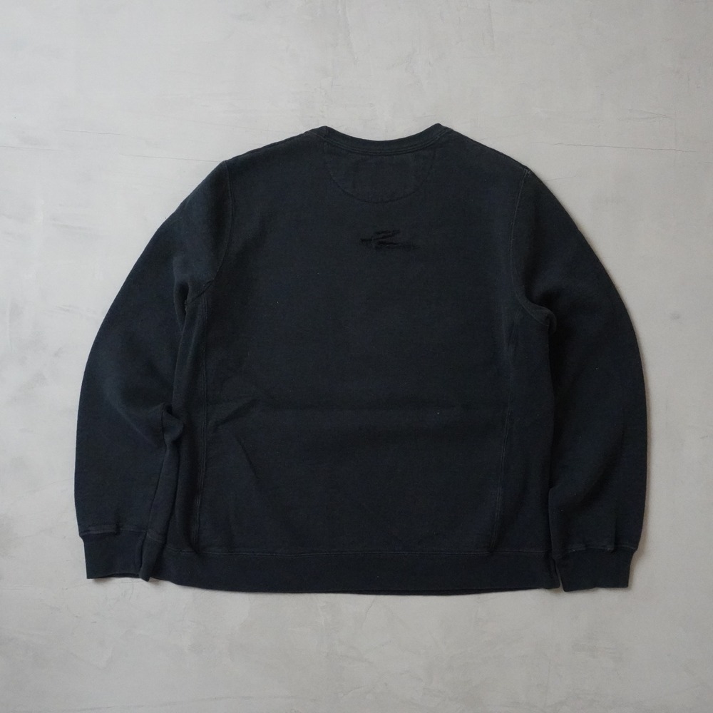 Champion Eco Authentic Mens Crewneck Sweatshirt Black Fleece Pullover Large L - Picture 3 of 8